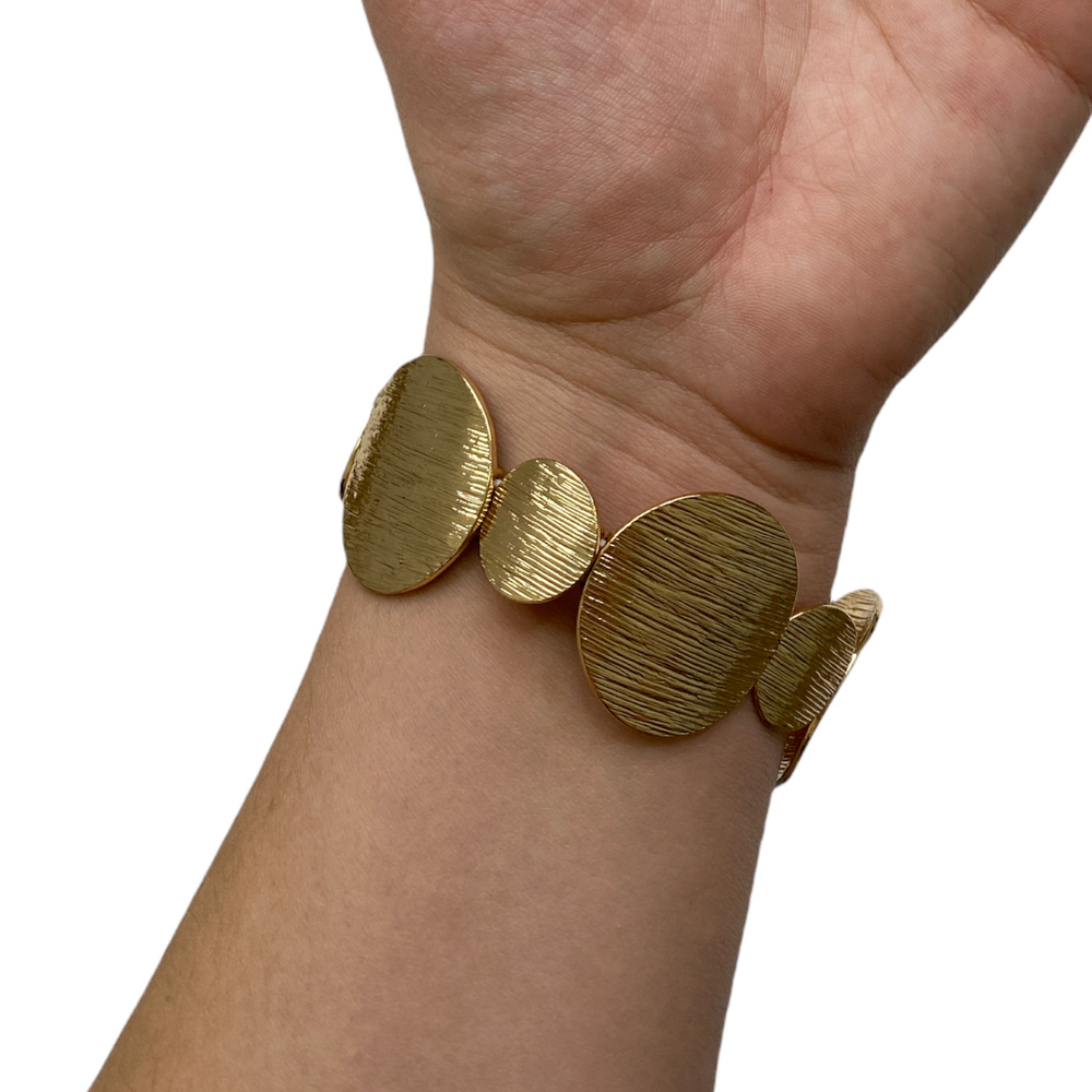 Nadine West Gold Elastic Bangle Bracelet